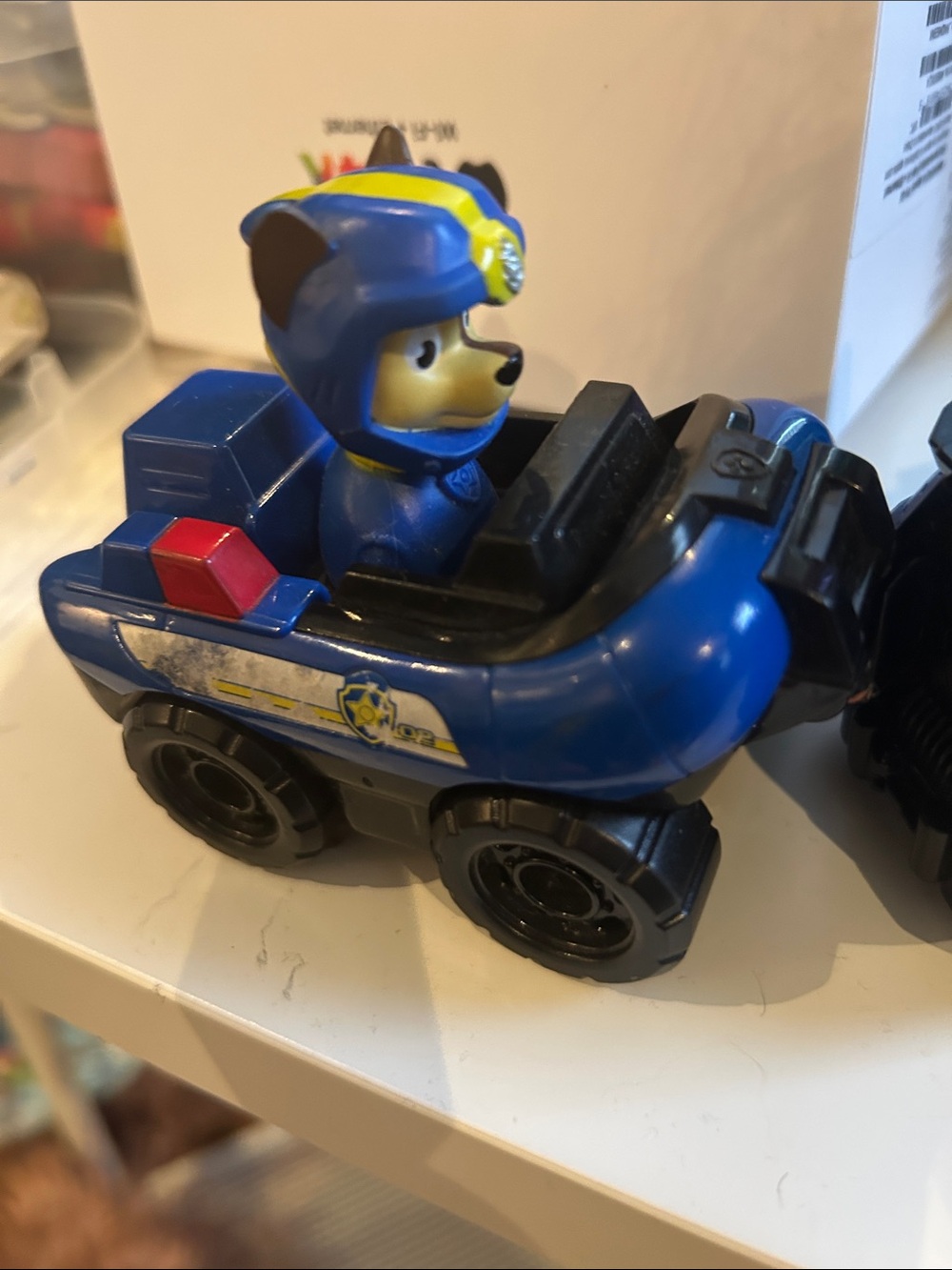 Paw Patrol Rescue Racers - Chase in Blue Squad Car w/ Working Wheels used